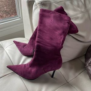 Pointy toes high heels boots